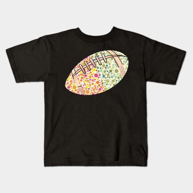 American Football Dots International Dot Day Kids T-Shirt by Spit in my face PODCAST